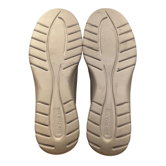 Skechers Women’s Taupe Slip-Ins Air-Cooled Memory Foam Flat Sneakers Size 11 - Picture 8 of 9